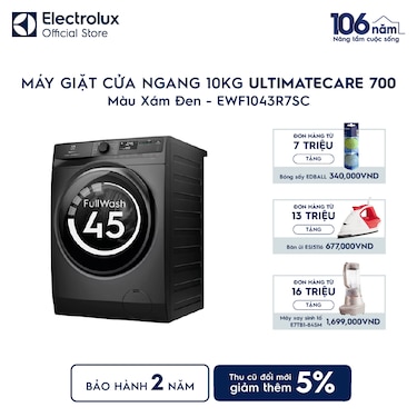 M&#225;y giặt cửa ngang 10kg UltimateCare 700 - X&#225;m đen
