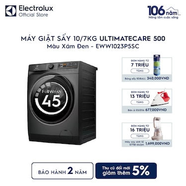 M&#225;y giặt sấy 10/7kg UltimateCare 500 - X&#225;m đen