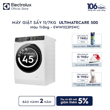 M&#225;y giặt sấy 11/7kg UltimateCare 500 - Trắng