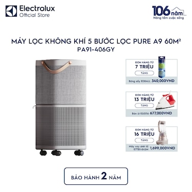 M&#225;y lọc kh&#244;ng kh&#237; 5 bước lọc Pure A9 cho ph&#242;ng c&#243; diện t&#237;ch 60m&#178;