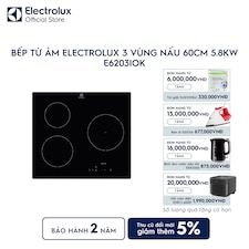 Bếp từ âm Electrolux 3 vùng nấu 60cm 5.8kW