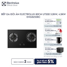 Bếp ga đôi âm Electrolux 80cm UT500 5.2kW, 4.5kW