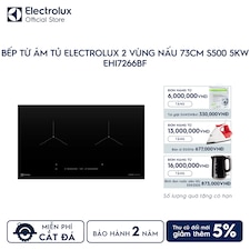 Bếp từ âm tủ Electrolux 2 vùng nấu 73cm S500 5kW