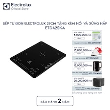 Bếp từ đơn Electrolux 29cm tặng kèm nồi và xửng hấp
