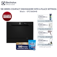 55cm 100 Series compact dishwasher  with 6 place settings
