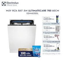 Máy rửa bát âm tủ 14 bộ 60cm UltimateCare 700 - Thép không gỉ