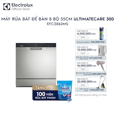 Máy rửa bát để bàn 8 bộ 55cm UltimateCare 300 - Bạc