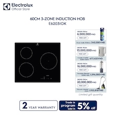 60cm 3-zone induction hob