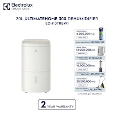 20L UltimateHome 300 dehumidifier for 42m²​ room coverage