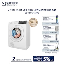 8kg UltimateCare 300 venting dryer