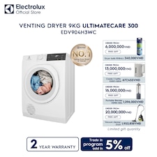 9kg UltimateCare 300 venting dryer 