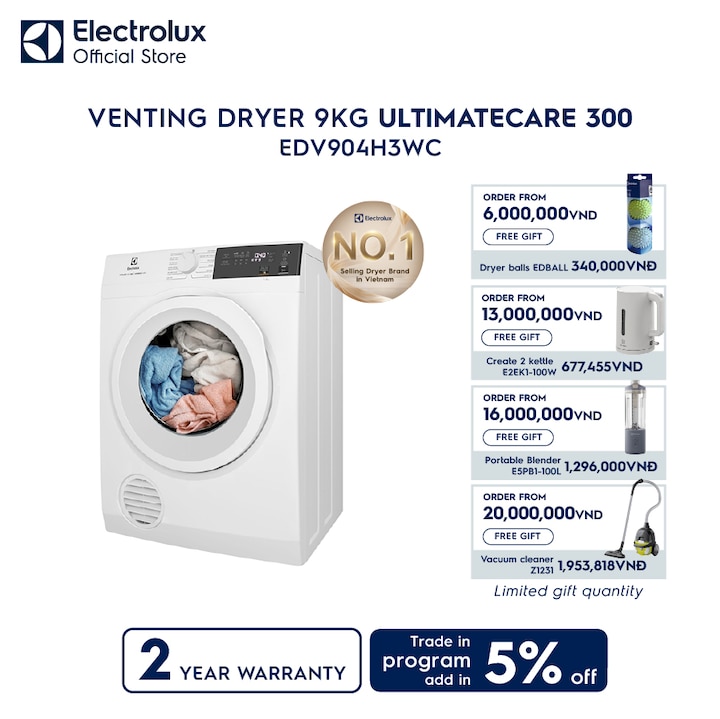 9kg UltimateCare 300 venting dryer&nbsp;