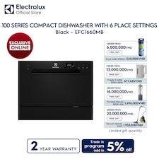 55cm 100 Series compact dishwasher  with 6 place settings