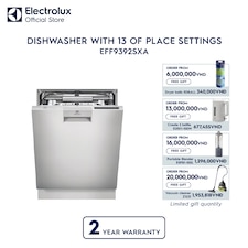 60cm dishwasher with 13 of place settings