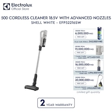 500 Cordless cleaner 18.5V with advanced nozzles - Shell White