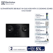 80cm UltimateTaste 300 built-in gas hob with 3 cooking zones