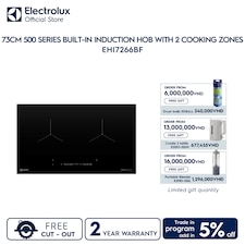 73cm 500 Series built-in induction hob with 2 cooking zones