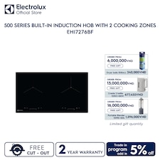 73cm 500 Series built-in induction hob with 2 cooking zones
