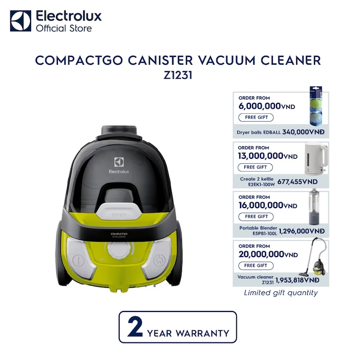 CompactGo canister vacuum cleaner