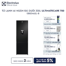 Tủ lạnh Electrolux AI ngăn đá dưới 335L Series 700 Làm đá tự động