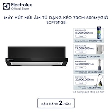 Máy hút mùi âm tủ dạng kéo 70cm 600m³/giờ