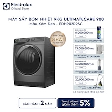 Máy sấy quần áo Electrolux bơm nhiệt 9kg UltimateCare 900