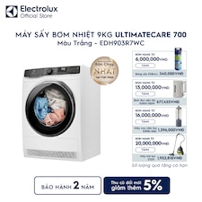 Máy sấy quần áo Electrolux bơm nhiệt 9kg UltimateCare 700