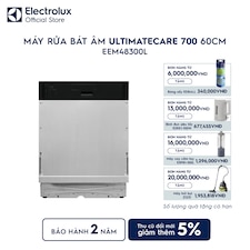 Máy rửa bát âm tủ 14 bộ 60cm UltimateCare 700 - Thép không gỉ