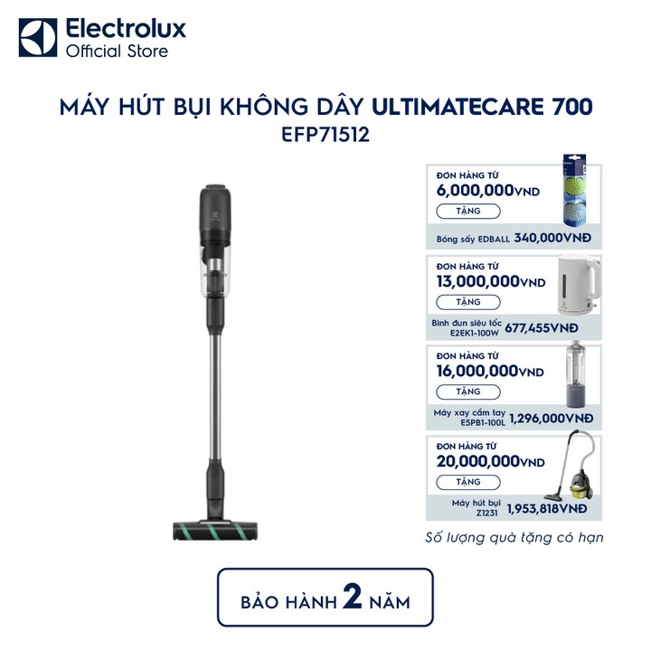 M&aacute;y h&uacute;t bụi kh&ocirc;ng d&acirc;y UltimateHome 700 14.4V lọc bụi mịn - X&aacute;m