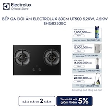 Bếp ga đôi âm Electrolux 80cm UT500 5.2kW, 4.5kW