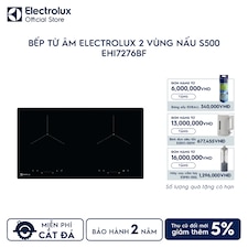 Bếp từ âm Electrolux 73cm 2 vùng nấu S500 4.6kW