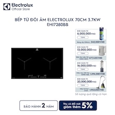 Bếp từ đôi âm Electrolux 70cm 3.7kW
