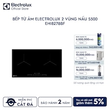 Bếp từ âm Electrolux 80cm 2 vùng nấu S500 5.2kW