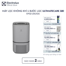Máy lọc không khí Electrolux phòng 30m² UH300 bộ lọc HEPA