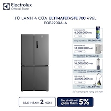 Tủ lạnh Electrolux 4 cánh 496L UltimateTaste 700 Xám Arctic