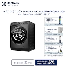 Máy giặt cửa ngang Electrolux 10kg UltimateCare 500 xám đen