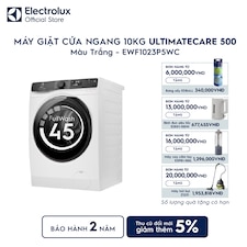 Máy giặt cửa ngang Electrolux 10kg UltimateCare 500 trắng