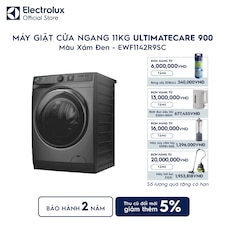 Máy giặt cửa ngang Electrolux 11kg UltimateCare 900 xám đen