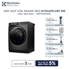 Máy giặt cửa ngang Electrolux 11kg UltimateCare 500 xám đen