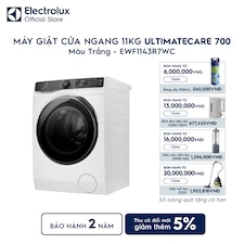 Máy giặt cửa ngang Electrolux 11kg UltimateCare 700 trắng
