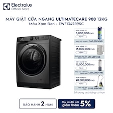 Máy giặt cửa ngang Electrolux 13kg UltimateCare 900 xám đen