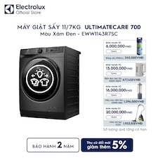 Máy giặt sấy Electrolux giặt 11kg + sấy 7kg UltimateCare 700
