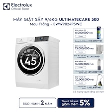 Máy giặt sấy Electrolux giặt 9kg + sấy 6kg UltimateCare 300