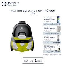 Máy hút bụi dạng hộp không túi nhỏ gọn 1600W - Vàng