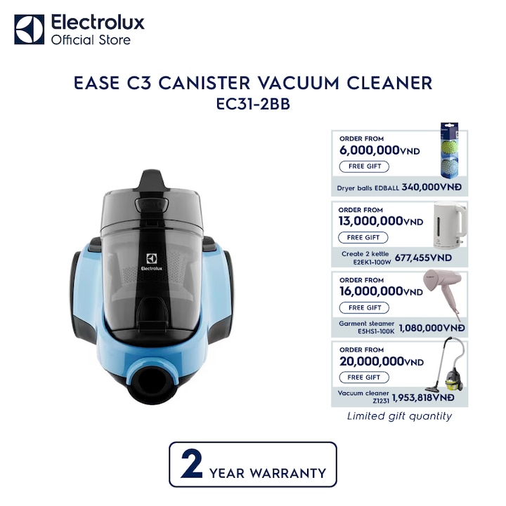 Ease C3 canister vacuum cleaner