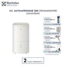 20L UltimateHome 300 dehumidifier for 42m²​ room coverage