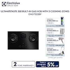 80cm UltimateTaste 300 built-in gas hob with 3 cooking zones