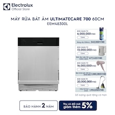 Máy rửa bát âm tủ 14 bộ 60cm UltimateCare 700 - Thép không gỉ