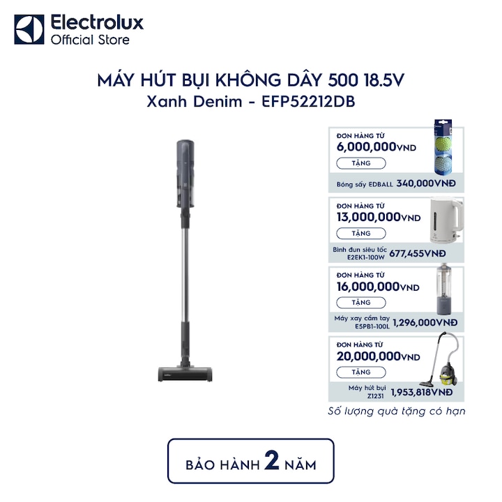 M&aacute;y h&uacute;t bụi kh&ocirc;ng d&acirc;y 500 18.5V - Xanh Denim