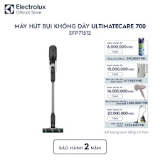 Máy hút bụi không dây UltimateHome 700 14.4V lọc bụi mịn - Xám